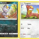 POKEMON SUN & MOON  Alolan Meowth & Yungoos TRADING CARD GAME Cards