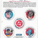 1993 SKYBOX SKYCAPS DC COMICS PROMO SHEET