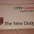 1999 DODGE CARAVAN OWNERS MANUAL 99 OWNER'S SET W/ CASE