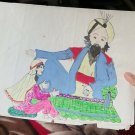 Vintage pre owned drawing  The story of a thousand nights and girl inother paper