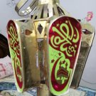 Pre owned vintage primitive iron sheet islamic lantern