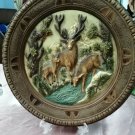 VINTAGE FRENSH ACRYLIC BEAUTIFUL PAINTING PLATEWITH FEATURED PAINTING