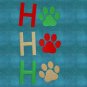 Embroidery design, Ho Ho Paws