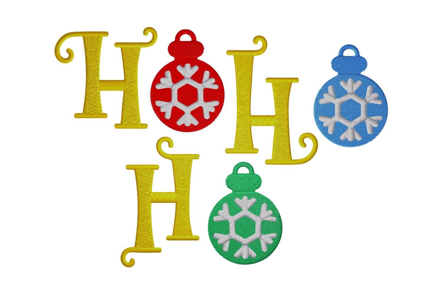 Embroidery design, Santa's Ho Ho