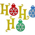 Embroidery design, Santa's Ho Ho