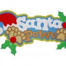 Embroidery design, Santa Paws