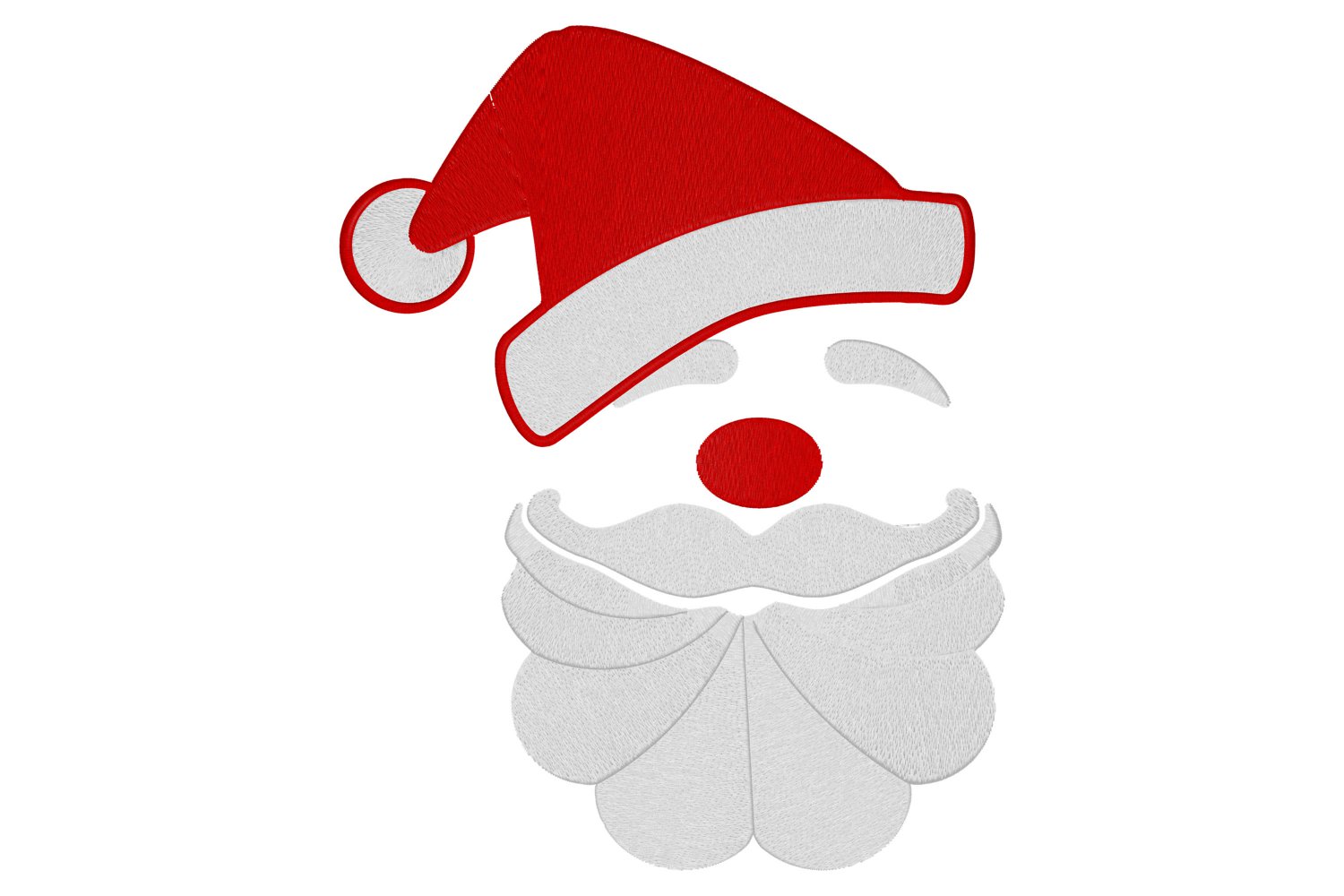 Embroidery design, Santa Face