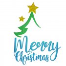 Embroidery design, Merry Christmas