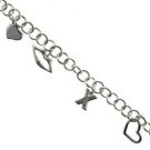 Sterling Silver Love Charm Bracelet