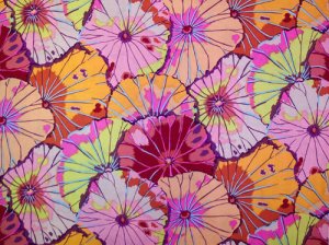 Kaffe Fassett Lotus Leaf Red Fabric