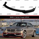 Front Lip Gloss Black for BMW 2 Series Coupe (2014) / Strong ABS Plastic Weatherproof