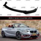 Front Lip Gloss Black for BMW 2 Series Convertible (2015) / Strong ABS Plastic Weatherproof