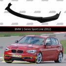 Front Lip Gloss Black for BMW 1 Series Sport Line (2012) / Strong ABS Plastic Weatherproof