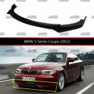 Front Lip Gloss Black for BMW 1 Series Coupe (2012) / Strong ABS Plastic Weatherproof