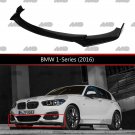 Front Lip Gloss Black for BMW 1 Series (2016) / Strong ABS Plastic Weatherproof