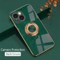 Luxury Plating Magnetic Attraction Ring Phone Case For iPhone