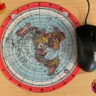 Gleason New Standard Map of the World 1892 Flat Earth Mousepad PC Mat Mouse Pad
