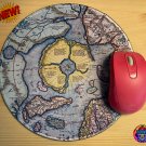 New Mercator Hyperborea Map North Pole 1595 Flat Earth Mousepad PC Mat Mouse Pad