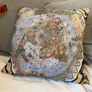 New Urbano Monte Cushion Cover Planisphere Map 1587 Flat Earth 18" Pillow Case for Sofa Bed Chair