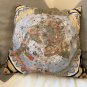 Urbano Monte Cushion Cover Planisphere Map 1587 Flat Earth Pillow Sofa Bed Chair