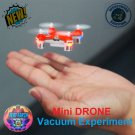 New Mini Drone in Vacuum Experiment FLAT EARTH PROOF Space is Fake Test Quadcopter Helicopter Gift