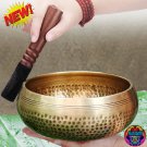 Nepal handmade Tibet Buddha sound 9.5cm Brass bowl Yoga Meditation DNA Repair Healing System Singing