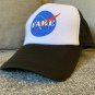 NASA Fake Logo White Black Cap Flat Earth Dad Hat Fashion Space Lies Summer Trucker Baseball Unisex