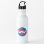 NASA Dog Poop Blue Logo 600ML White Aluminium Sports Bottle FLAT EARTH Outdoor Hiker Travel Gifts HQ