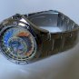 Men Stainless steel Wristwatch Prague Astronomical Old Clock Map Flat Earth Metal Watch Czech Gift X