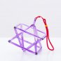 6-inch Purple Merkaba Crystal Singing Pyramid +Bag +Playing Mallet DNA Repair Energy Healing Sound x