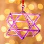 6-inch Purple Merkaba Crystal Singing Pyramid +Bag +Playing Mallet DNA Repair Energy Healing Sound x