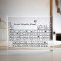Periodic Table with Real Elements Display Acrylic Flat Earth & Chemistry lovers Gift Science School