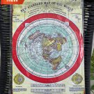 Gleason 1892 Flat Earth Map Metal Signs Wall Mural pub Garage Decoration Plaques Tin sign Posters HQ