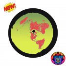 Color FLAT EARTH 2023 Azimuthal Equidistant 13CM Large Sticker Map Model Car Decal Vinyl Gleason's