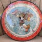 V3 Gleason's Flat Earth 24-Hour Wall Clock 12in/30cm Glass Dome 1892 World Map