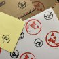 Flat Earth Small inking Stamp Azimuthal Equidistant Map 25mm Round FE Logo Model DIY Multi-color Ink