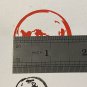 Flat Earth Large inking Stamp Azimuthal Equidistant Map 42mm Round FE Logo Model DIY Multi-color Ink