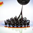 Ferrofluid Magnetic Fluid Liquid Display Bottle Nature Force Pattern Field Magnet Glass Tesla Tool