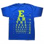 Earth is Flat Eye Chart Test Vision T-Shirt Model Map Snellen Unisex Fashion World Planet Firmament
