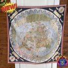 Flat Earth Urbano Monte 1587 Map High-quality World Flag 120X120cm Large Realm Terra North Pole Eden