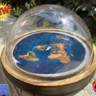 Flat Earth Model World Map XL Wood Base Gleason Hyperborea Eden Relam Dome Firmament Hand Made Globe
