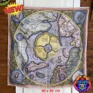 Flat Earth Hyperborea Map High-quality World Flag 90X90cm Large 1570 Eden North Pole Polaris Terra X