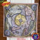 Flat Earth Hyperborea Map High-quality World Flag 150X150cm Large 1570 Eden North Pole Polaris Terra