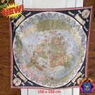 Flat Earth Urbano Monte 1587 Map High-quality World Flag 150X150cm Large Realm Terra North Pole Eden