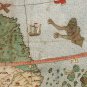 Urbano Monte World Flat Earth Map 1587 Canvas Print 50x50cm Hyperborea North Pole Polaris Eden Relam
