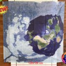 Flat Earth Projection Plasma Moon World Map Flying Flag 120x120cm Cosmos Realm Ewaranon Terra Vibes