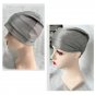 54cm L Size Anti-Radiation Cap EMF Protection Hat Gray Faraday Hoodie Silver Fiber Blocks 5G WiFi BT