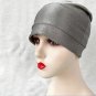 54cm L Size Anti-Radiation Cap EMF Protection Hat Gray Faraday Hoodie Silver Fiber Blocks 5G WiFi BT