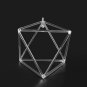 8-inch Merkaba Crystal Singing Pyramid Octahedron Playing Mallet Quartz Diamond Energy Healing Sound