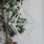 8-inch Merkaba Crystal Singing Pyramid Octahedron Playing Mallet Quartz Diamond Energy Healing Sound